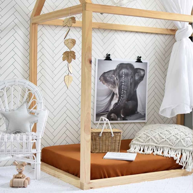 Snuggle Hunny Kids Fitted Cot Sheet Bronze