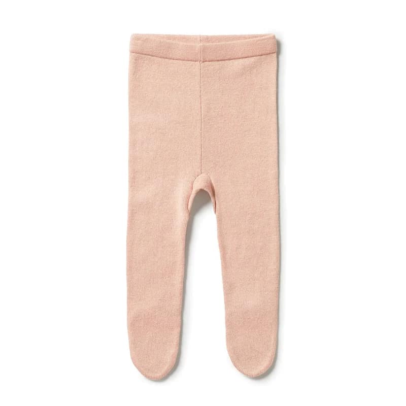 Wilson + Frenchy Knitted Legging Sand Melange - The Infant Boutique