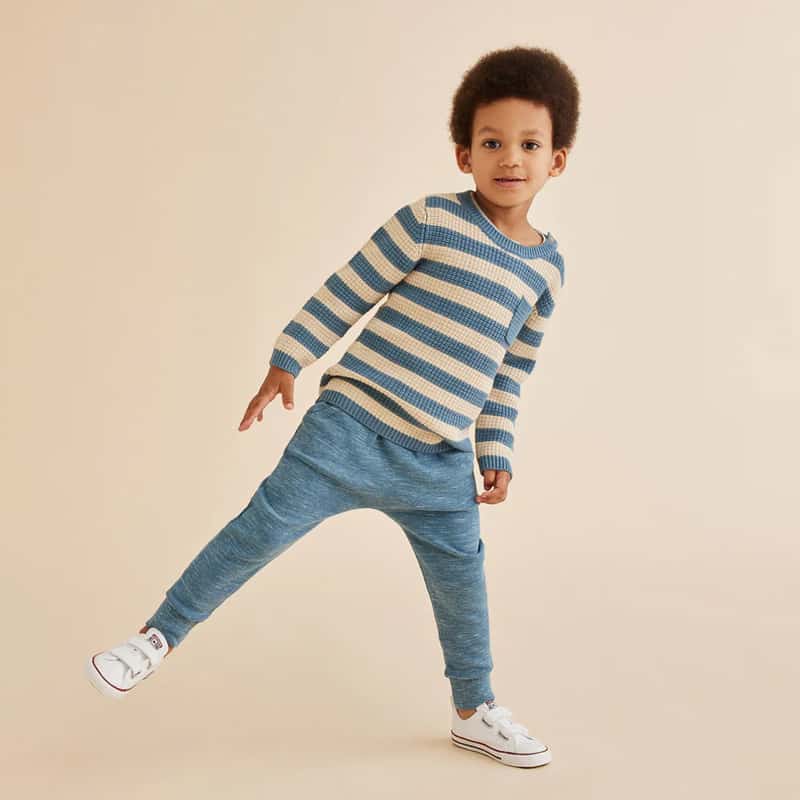 Wilson + Frenchy Organic Rib Slouch Pants Little Penguin - The Infant  Boutique