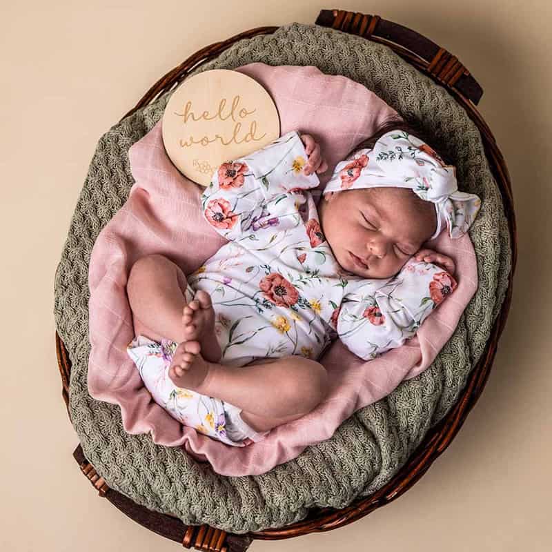 Snuggle Hunny Long Sleeve Bodysuit Meadow