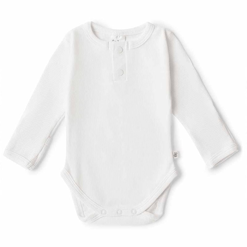 Snuggle Hunny Kids Long Sleeve Bodysuit Milk - Image 3
