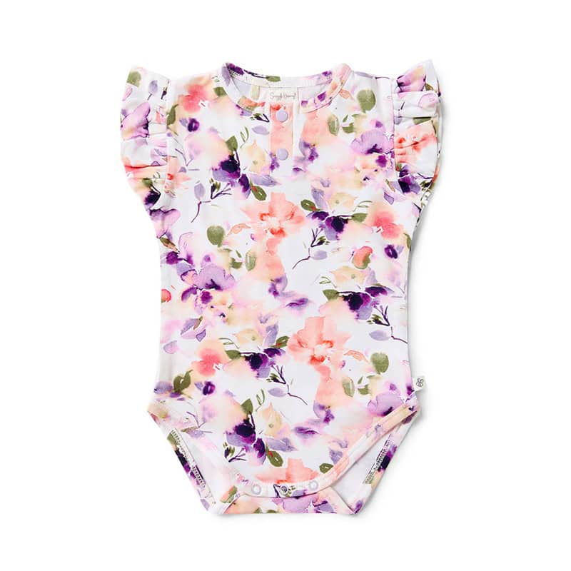Snuggle Hunny Short Sleeve Bodysuit Blushing Beauty - Image 3