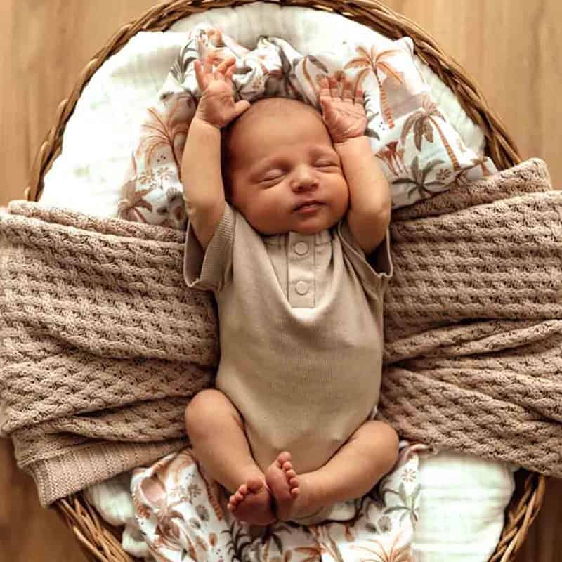 Snuggle Hunny Short Sleeve Bodysuit Pebble