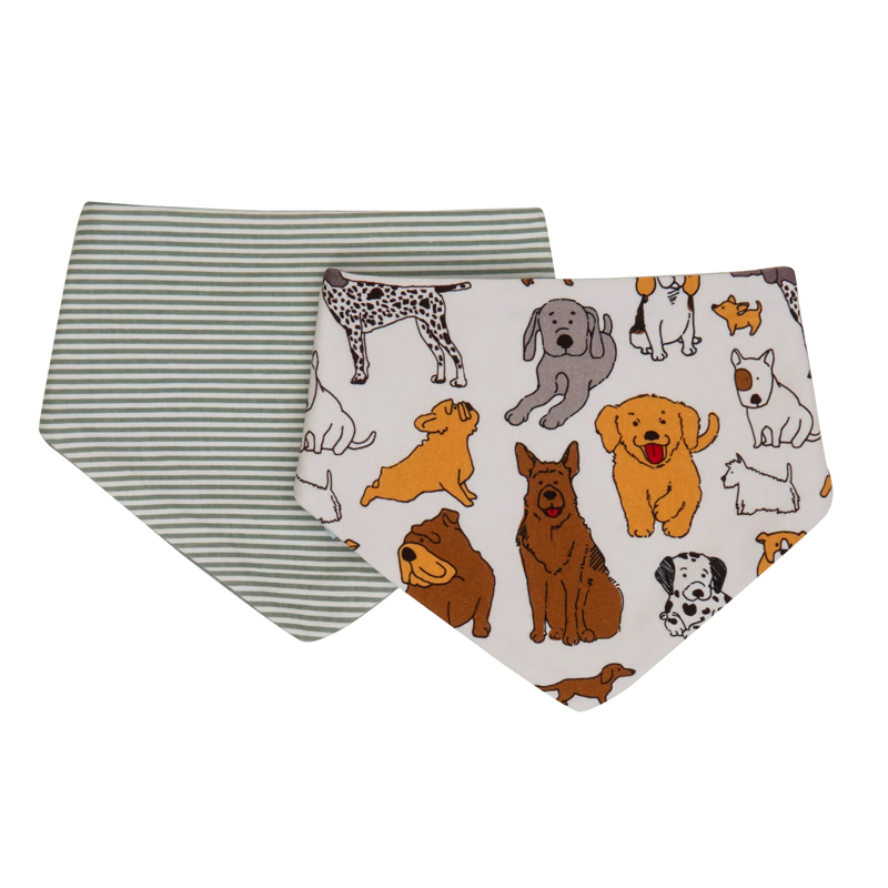 All4Ella Baby Bandana Bibs 2pk Dog Breed
