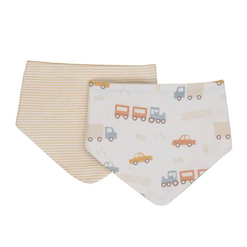 All4Ella Baby Bandana Bibs 2pk Trucks