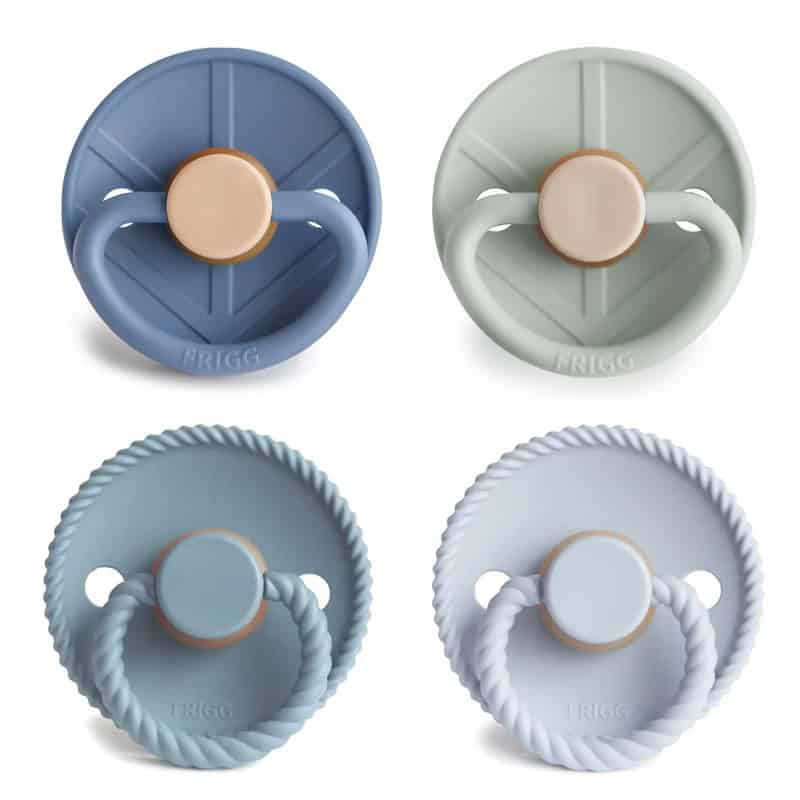 FRIGG Multi Pacifier 4 Pack Latex Skyline Serenity