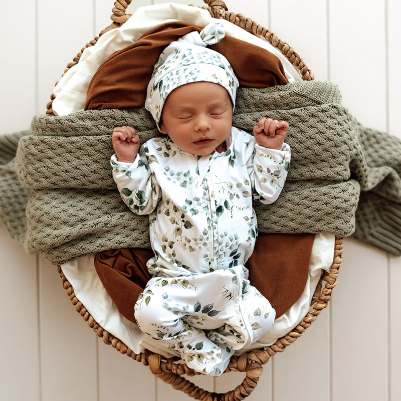 Snuggle Hunny Kids Snuggle Sleepsuit Zip Footie Eden