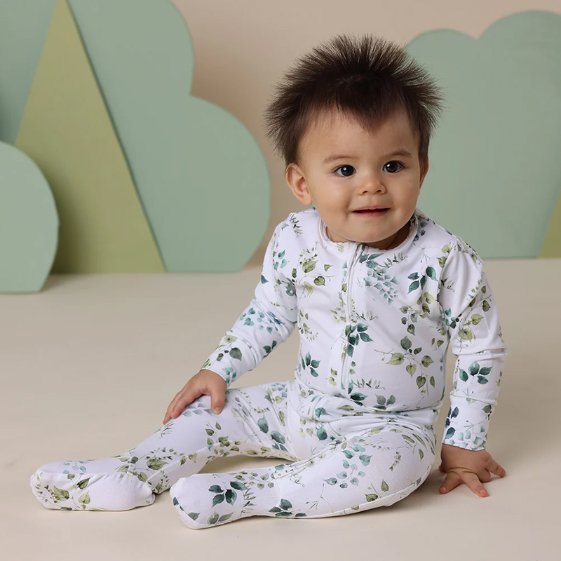 Snuggle Hunny Kids Snuggle Sleepsuit Zip Footie Eden - Image 2