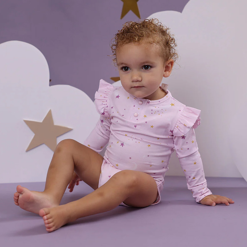Snuggle Hunny Long Sleeve Bodysuit Twinkle - Image 3