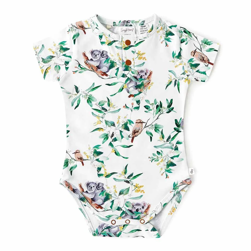Snuggle Hunny Short Sleeve Bodysuit Eucalypt - Image 3