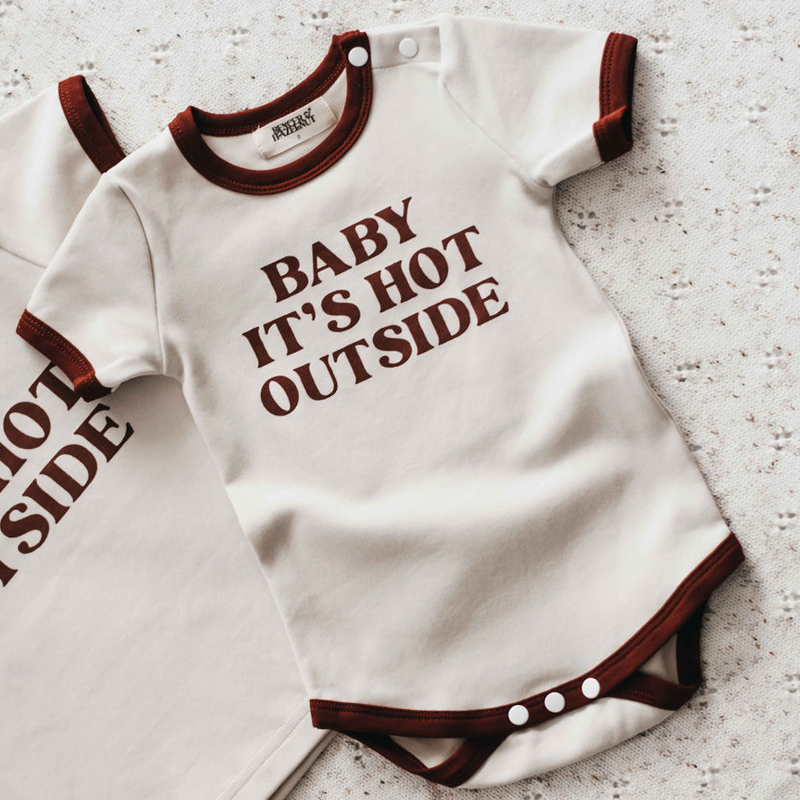 Bencer & Hazelnut Baby it's Hot Bodysuit
