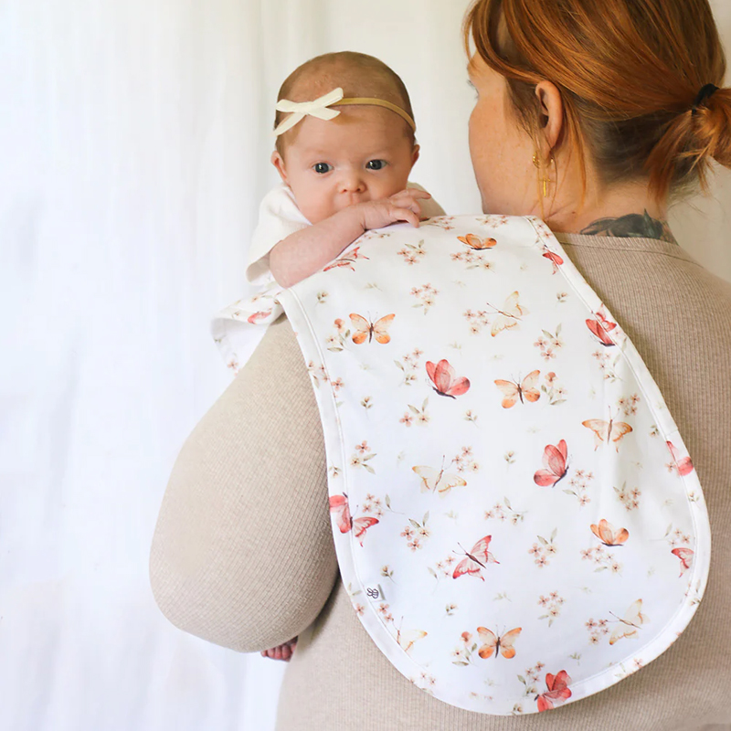 Snuggle Hunny Organic Cotton Burp Cloth Butterfly