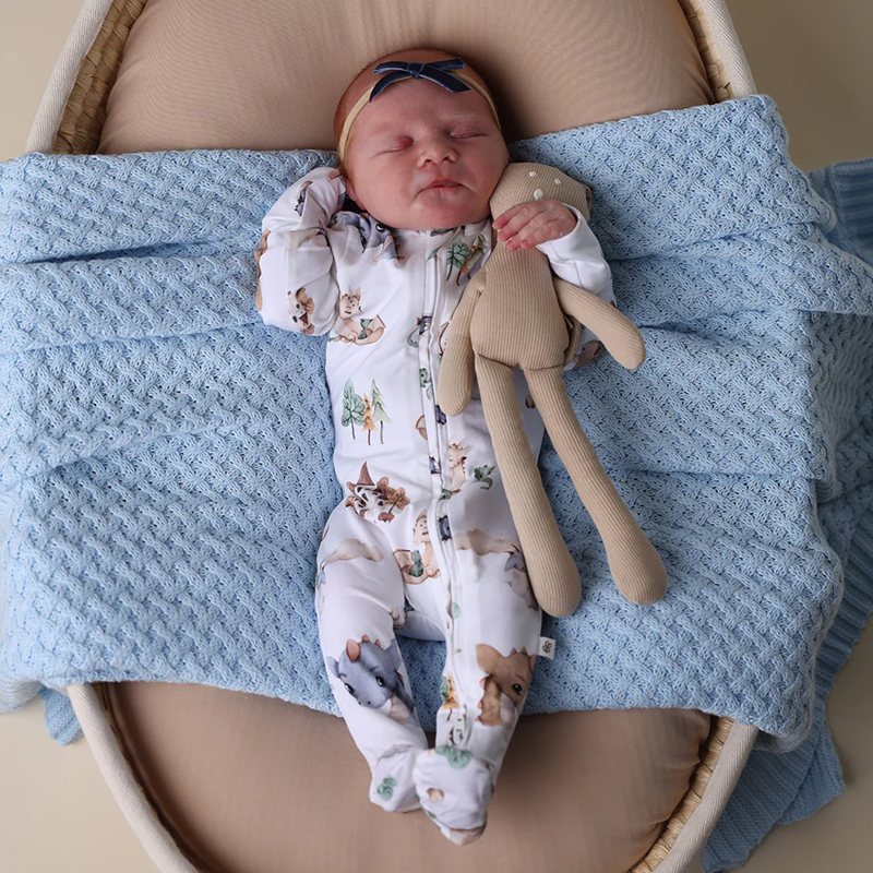 Snuggle Hunny Preemie Sleepsuit Zip Footie Dragon