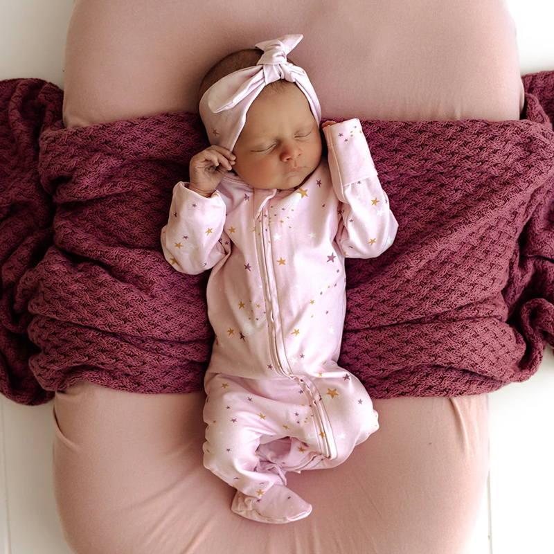 Snuggle Hunny Preemie Sleepsuit Zip Footie Twinkle