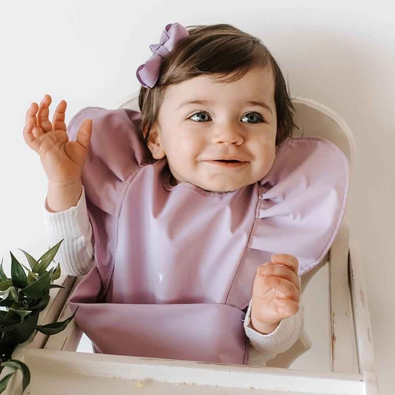 Snuggle Hunny Frill Snuggle Bib Lavender