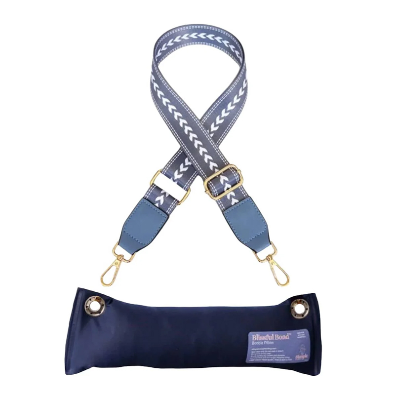 Blissful Bond® Boobie Pillow Blue Strap