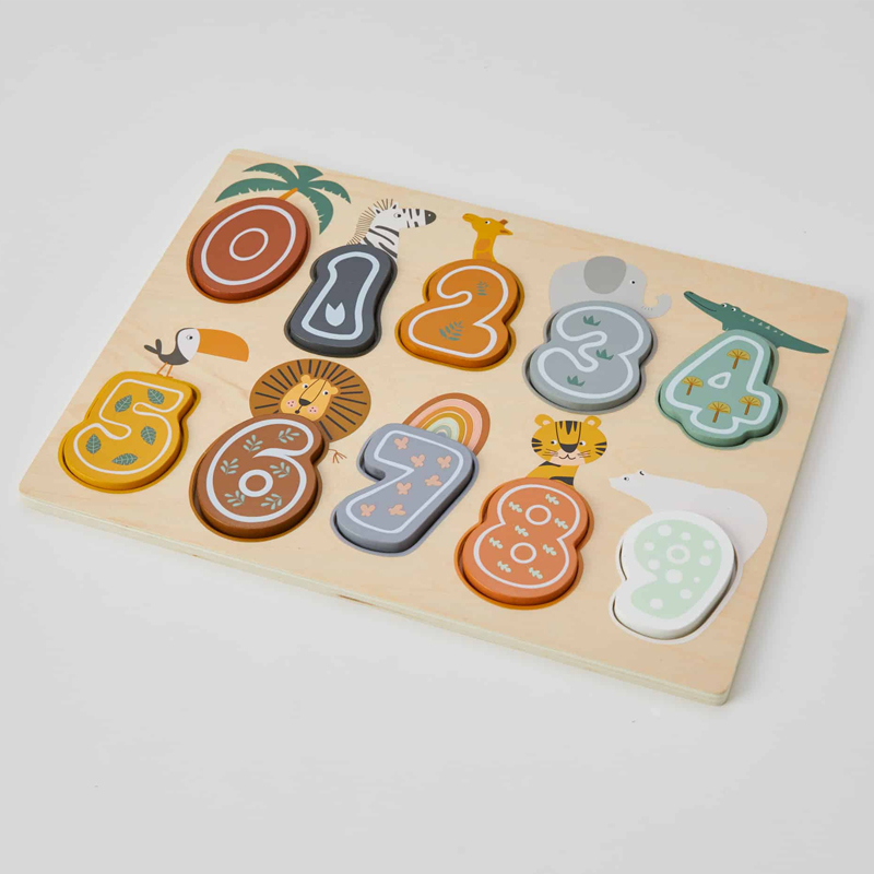 Zookabee Wooden Animal Number Puzzle