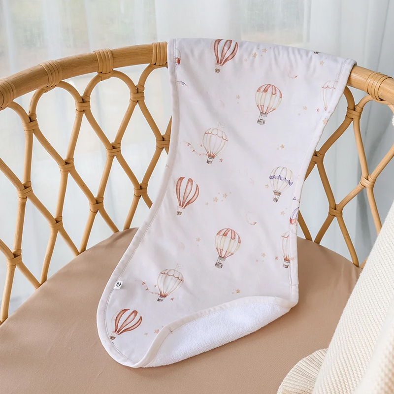 Snuggle Hunny Organic Cotton Burp Cloth Up & Away