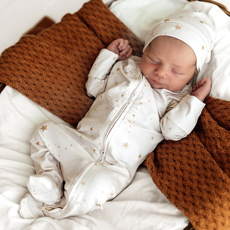 Snuggle Hunny Kids Snuggle Sleepsuit Zip Footie Stardust
