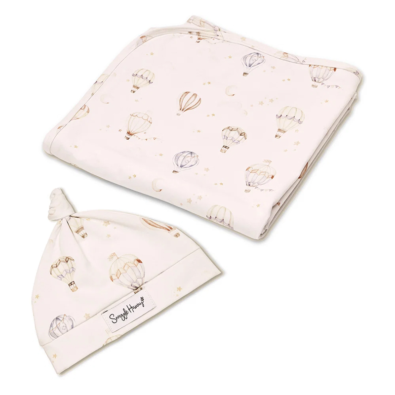 Snuggle Hunny Kids Baby Jersey Wrap & Beanie Set Up & Away - Image 2