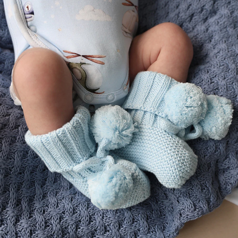 Snuggle Hunny Organic Knit Booties - Image 2