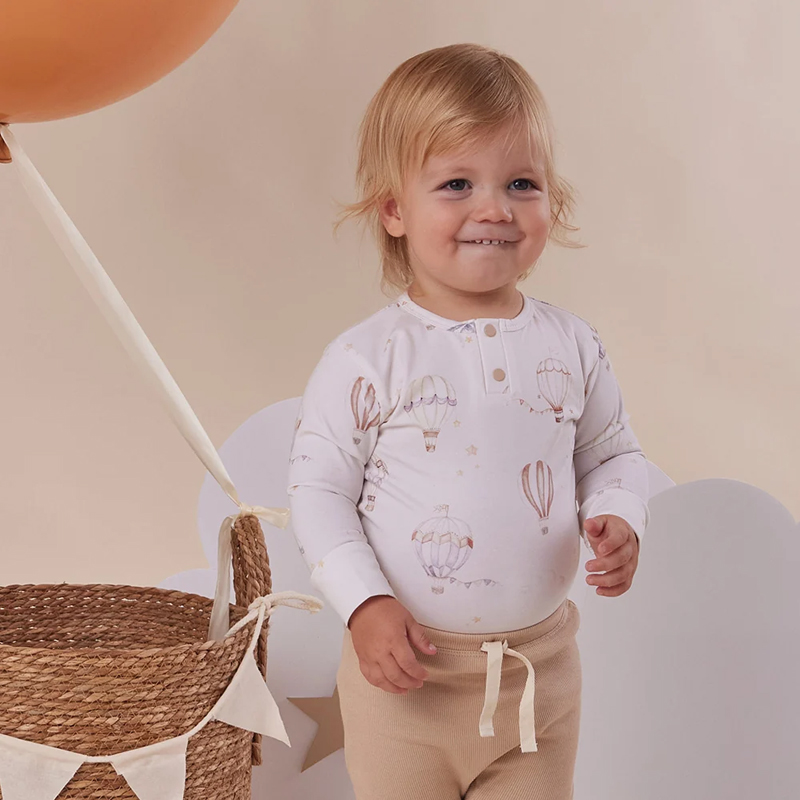 Snuggle Hunny Long Sleeve Bodysuit Up & Away - Image 3